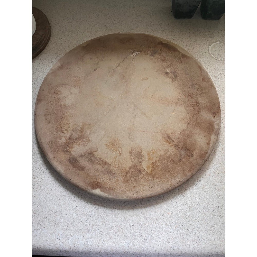 Vintage seasoned Pampered Chef 13" Classic Round Pizza Stone #1340 Heritage